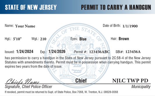 NJ Permit To Carry